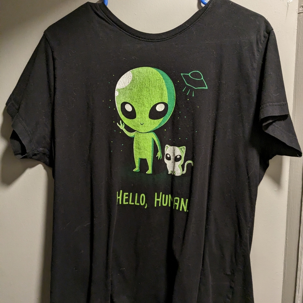 Hello human tee